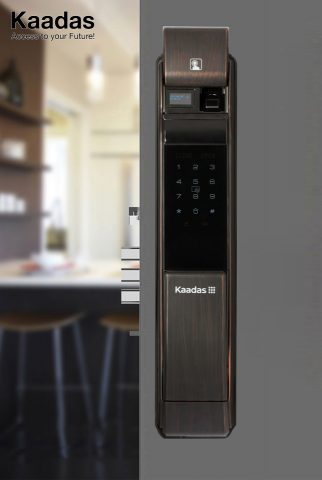 khóa cửa vân tay Kaadas K7 vân gỗ 7