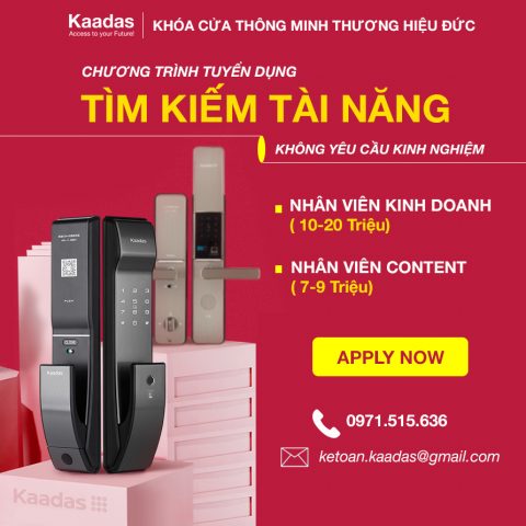 Kaadas tuyển dụng nhân viên kinh doanh content 2