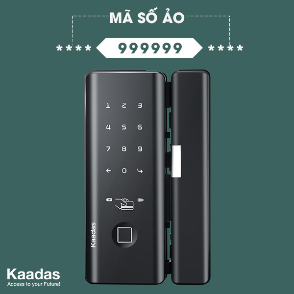 khóa cửa thông minh cho cửa kính Kaadas M500