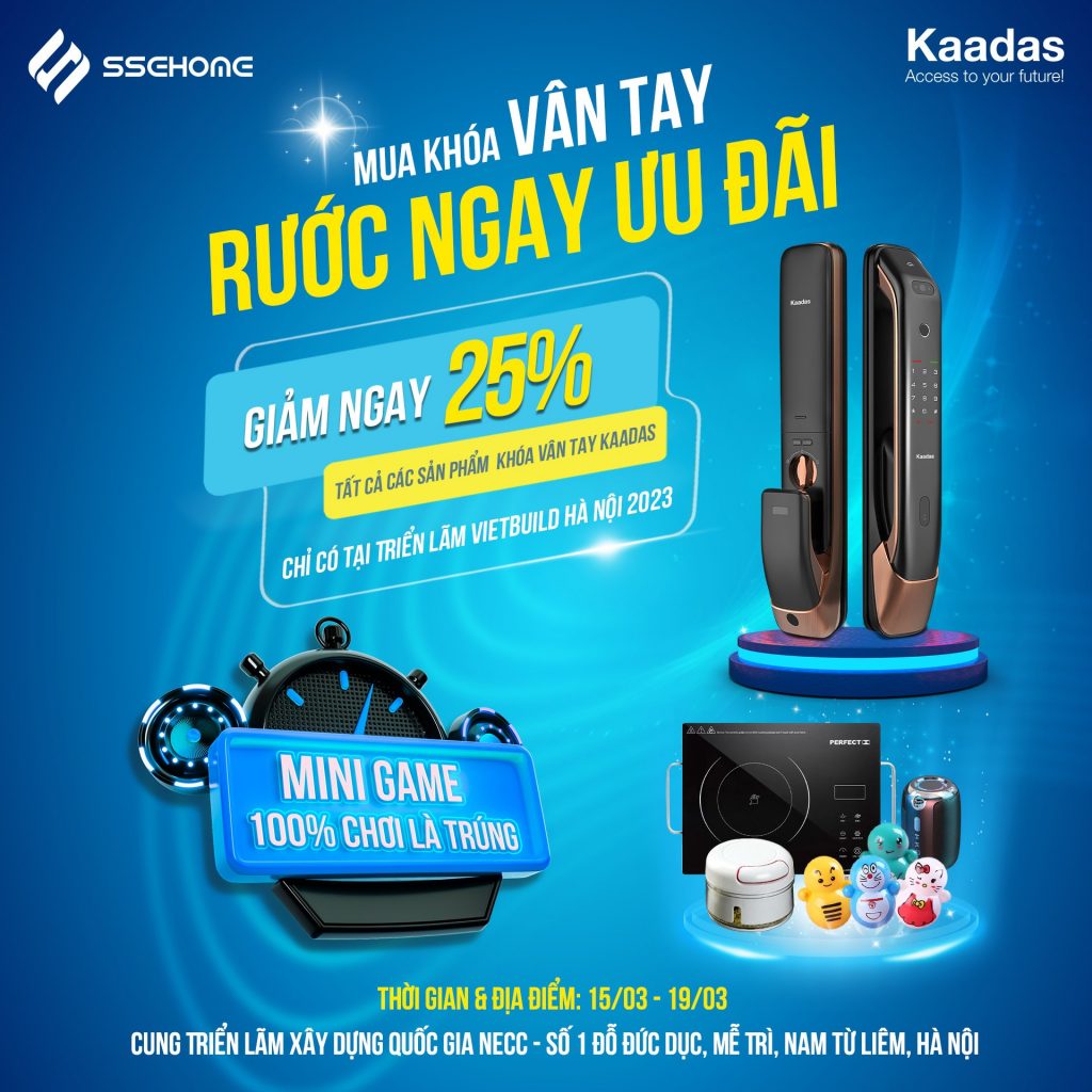 Kaadas hứa hẹn đem lại một Vietbuild bùng nổ với các hoạt động giảm giá và quà tặng hấp dẫn.