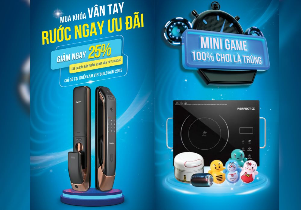 Các chương trình hấp dẫn chỉ có tại gian hàng Kaadas Vietbuild TP HCM 2023