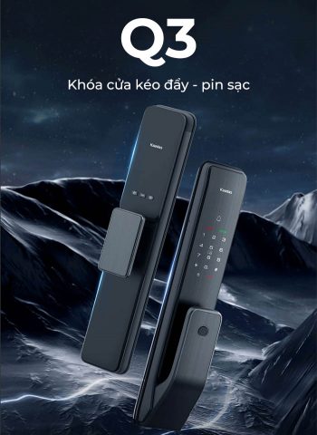 Khóa cửa thẻ từ Kaadas Q3 tích hợp chuông cửa và thiết kế sang trọng