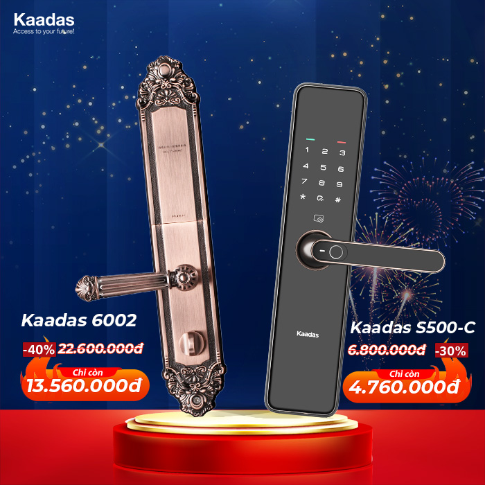 Lên đời khóa xinh - đón tết linh đình: Kaadas giảm giá khủng lên đến 40% dịp cuối năm