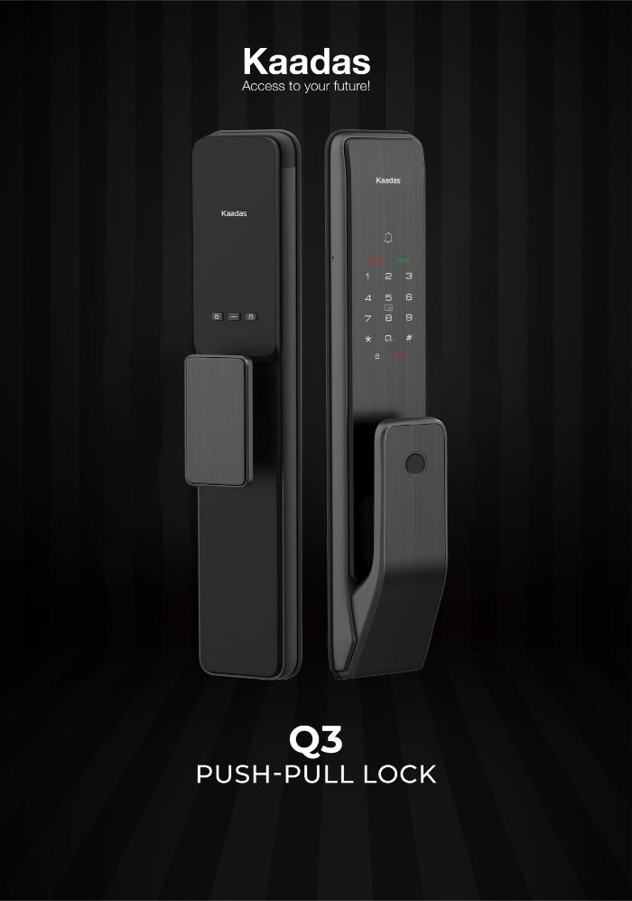 Khóa cửa Kaadas Q3 push-pull cao cấp thiết kế đẳng cấp