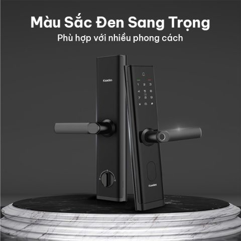 Màu đen sang trọng trên khóa Kaadas M7-W