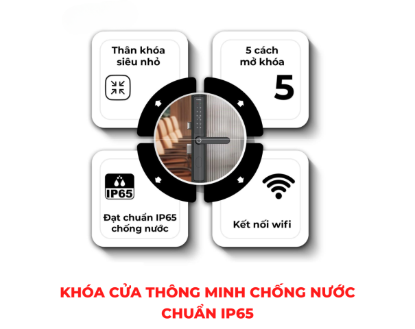 Khóa cửa thông minh chống nước avt