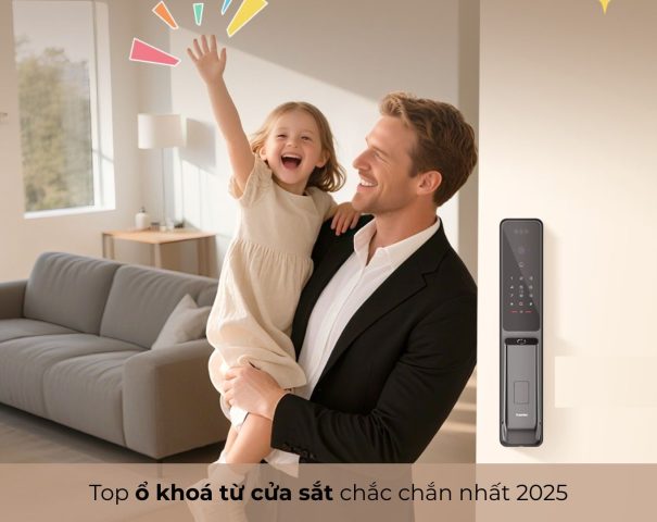 ổ khoá từ cửa sắt