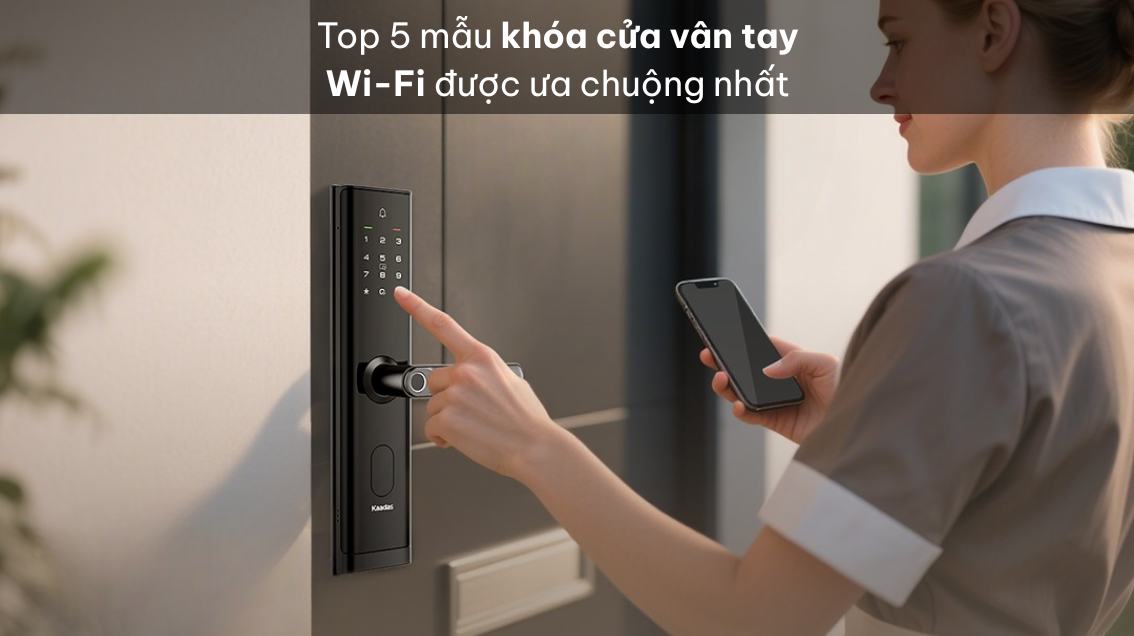 Khóa cửa vân tay wifi avt