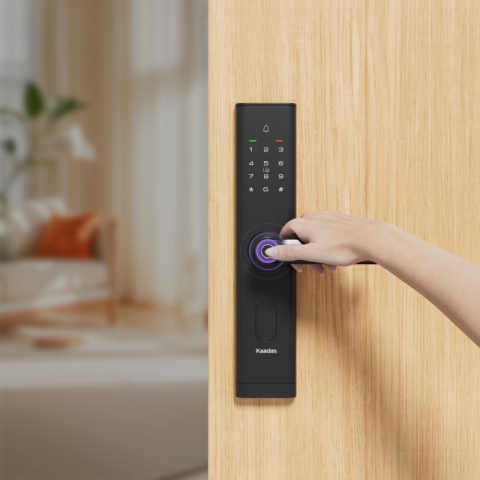 Khóa cửa vân tay Kaadas trang bị cảm biến FPC Thụy Điển