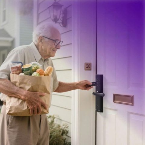 Khóa vân tay cửa gỗ Kaadas thiết kế chuẩn Đức sang trọng
