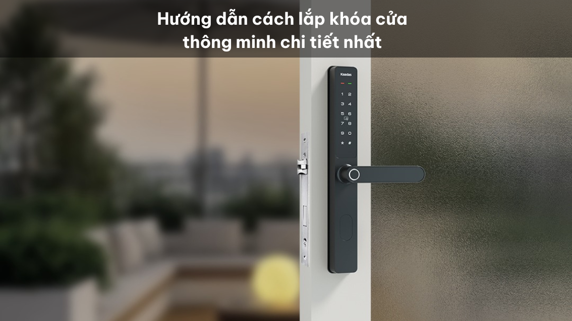 Cách lắp khóa cửa thông minh avt