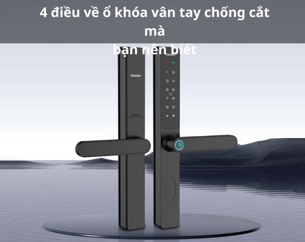 ổ khóa vân tay chống cắt