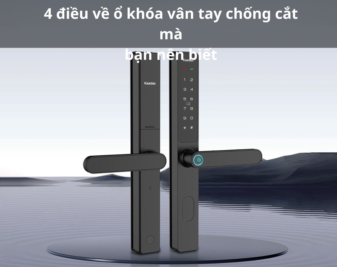 ổ khóa vân tay chống cắt