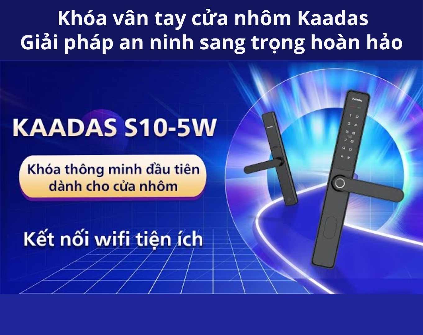 Khóa vân tay cửa nhôm Kaadas