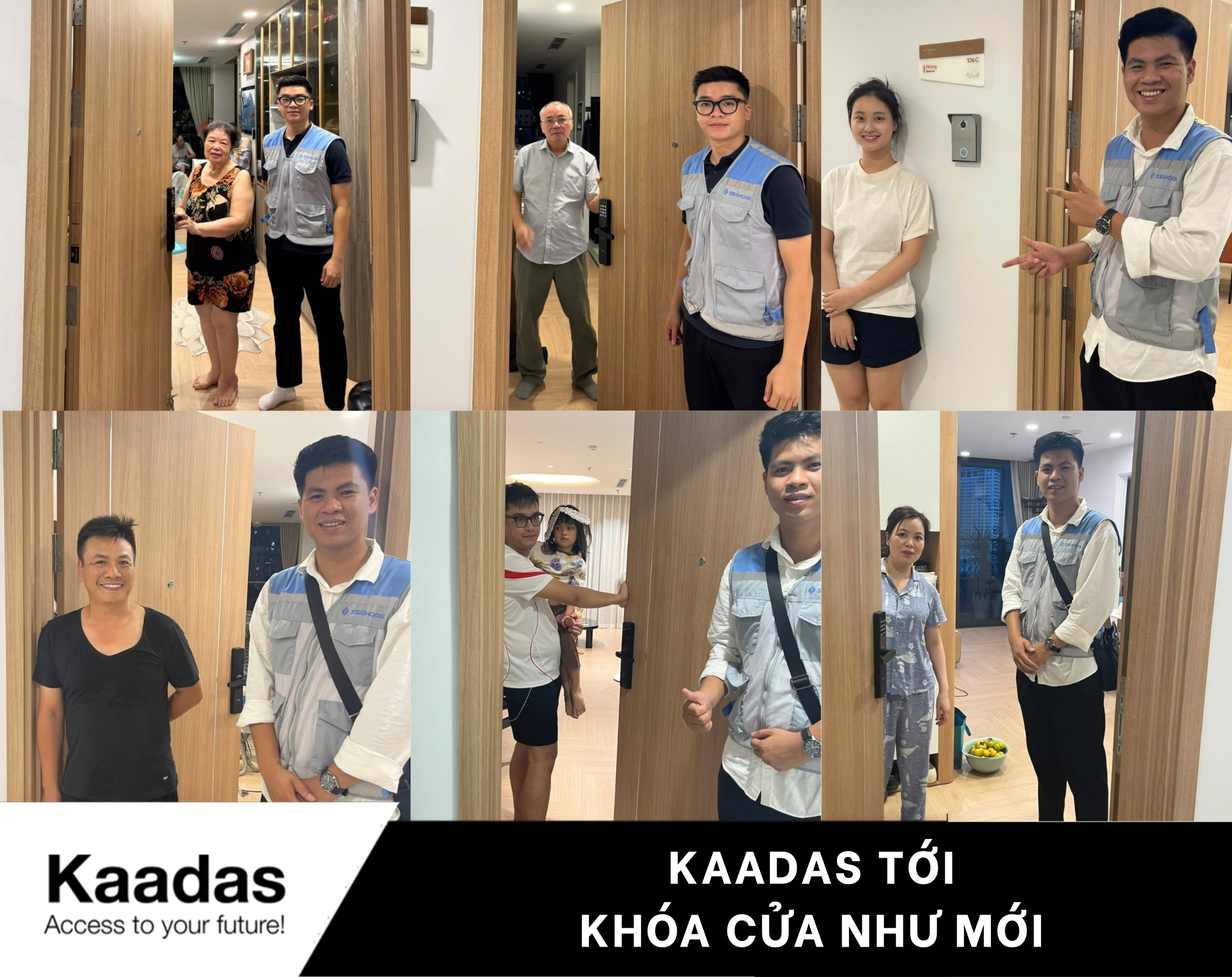 Kaadas tới khóa cửa như mới